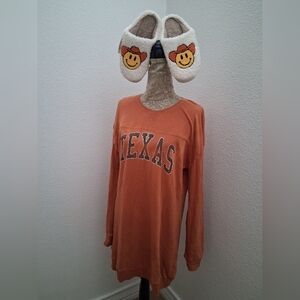 Gameday Coutre Texas Longhorns Sweatshirt &  bonus Slippers NWT